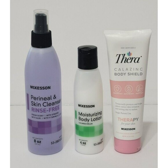 McKesson Moisturizing Body Lotion Skin Cleanser Thera Body Shield 3 Piece Bundle - Picture 8 of 8